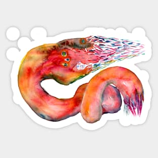 Midgard  Ragnarok serpent in rage Sticker